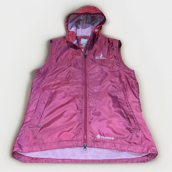 Sunice Womens Pink full zip sleeveless jacket size L The Coeur D’Alene Resort - Picture 1 of 9